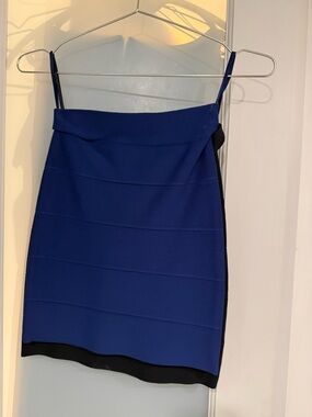 BCBG Blue Bodycon skirt